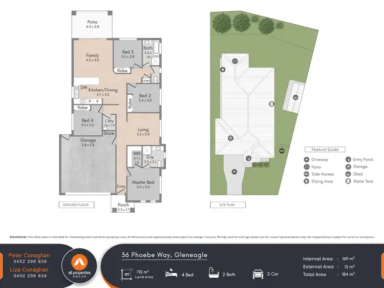 Floorplan of Homely house listing, 36 Phoebe Way, Gleneagle QLD 4285