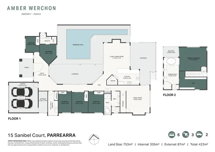 Floorplan of Homely house listing, 15 Sanibel Court, Kawana Island QLD 4575