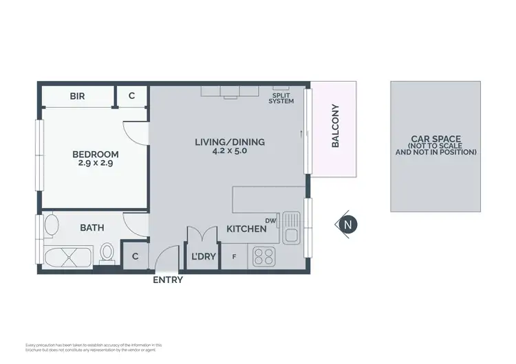 Floorplan of Homely apartment listing, 13/223 Westgarth Street, Northcote VIC 3070