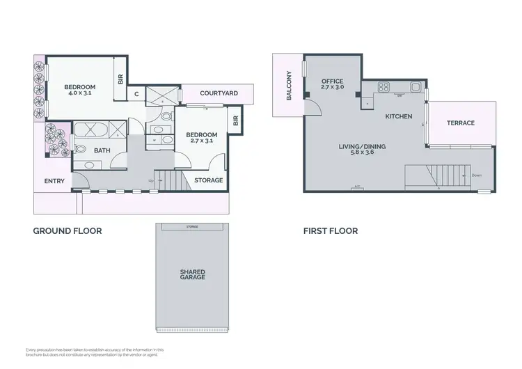 Floorplan of Homely townhouse listing, 81a Dundas Street, Preston VIC 3072