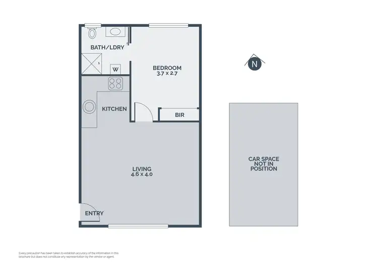 Floorplan of Homely unit listing, 1/92 Perry Street, Fairfield VIC 3078
