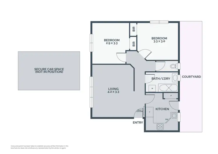 Floorplan of Homely apartment listing, 1/58 Westgarth Street, Northcote VIC 3070