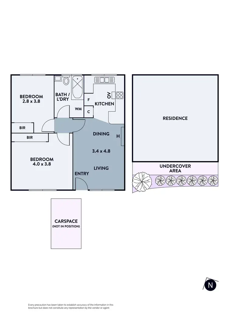 Floorplan of Homely apartment listing, 8/116 Arthurton Road, Northcote VIC 3070