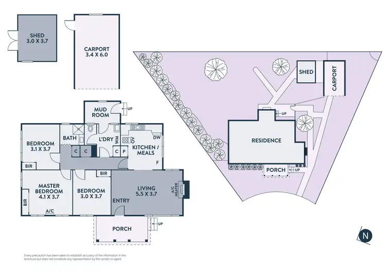 Floorplan of Homely house listing, 13 Farnan Street, Northcote VIC 3070