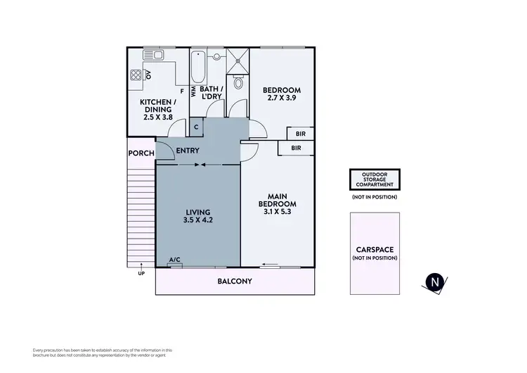 Floorplan of Homely apartment listing, 7/360 St Georges Road, Thornbury VIC 3071