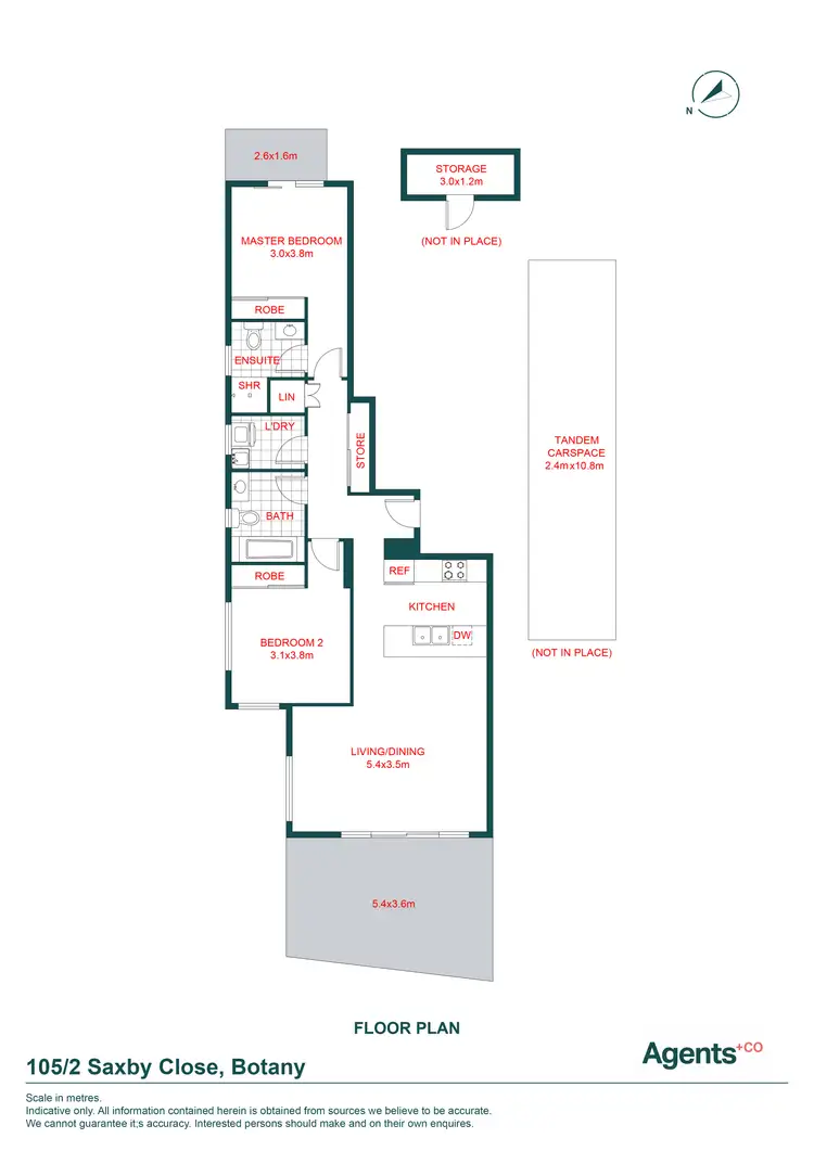 Floorplan of Homely apartment listing, 105/2 Saxby Close, Botany NSW 2019