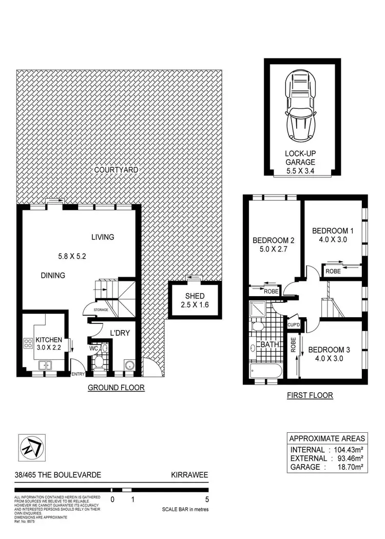 Floorplan of Homely townhouse listing, 38/465 The Boulevarde Boulevard, Kirrawee NSW 2232