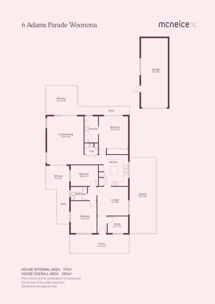 Floorplan of Homely house listing, 6 Adams Parade, Woonona NSW 2517