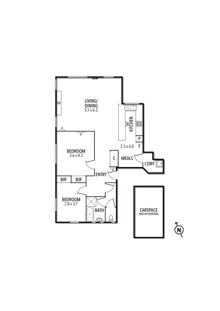 Floorplan of Homely apartment listing, 33/11-21 Marne Street, South Yarra VIC 3141