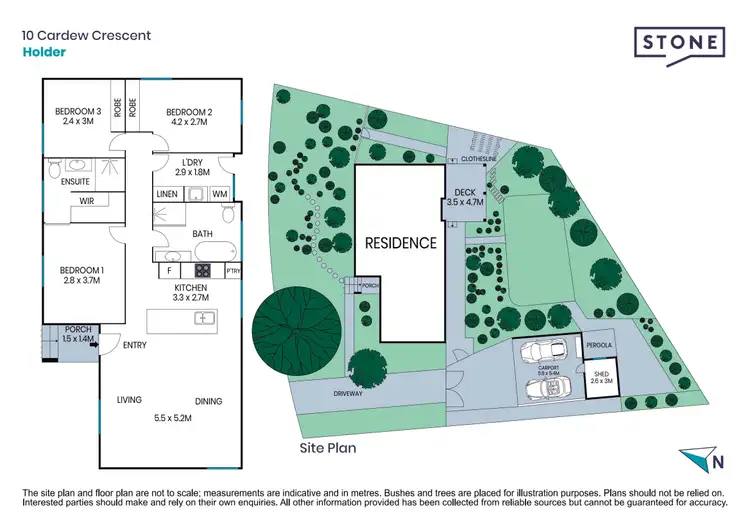 Floorplan of Homely house listing, 10 Cardew Crescent, Holder ACT 2611