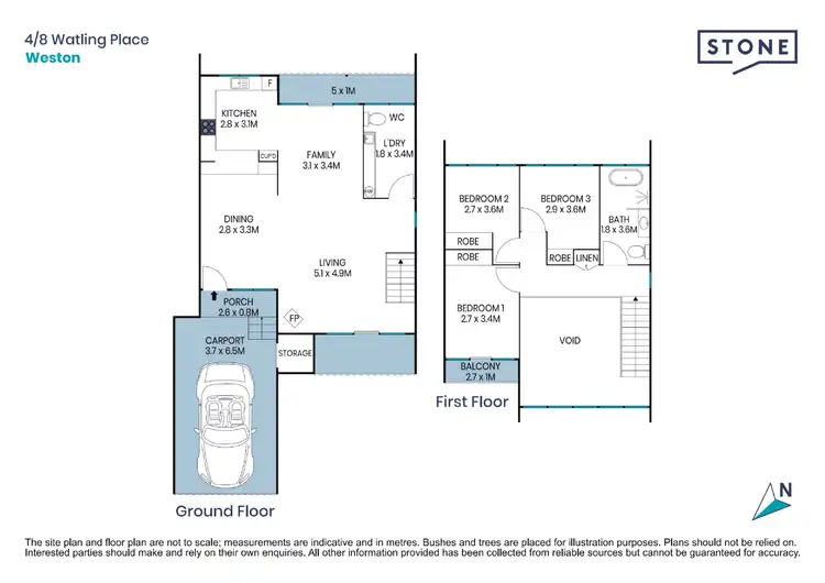 Floorplan of Homely townhouse listing, 4/8 Watling Place, Weston ACT 2611