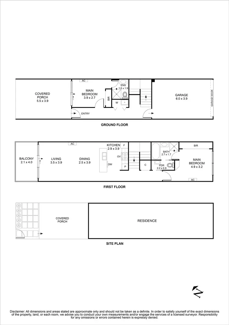 Floorplan of Homely townhouse listing, 8 Kavanagh Crescent, Keilor Downs VIC 3038