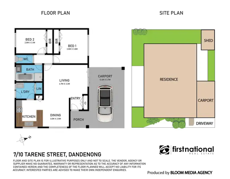 Floorplan of Homely unit listing, 7/10 Tarene Street, Dandenong VIC 3175