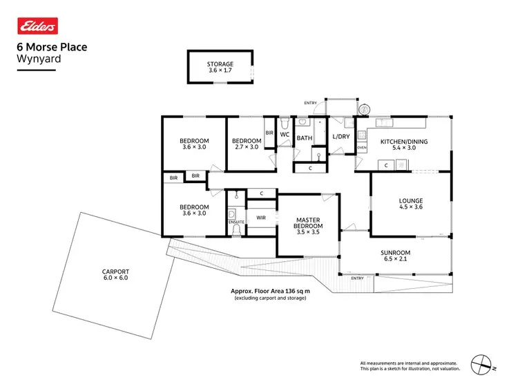 Floorplan of Homely house listing, 6 Morse Place, Wynyard TAS 7325