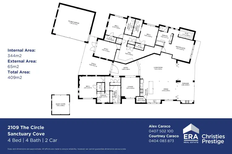 Floorplan of Homely house listing, 2109 The Circle, Sanctuary Cove QLD 4212