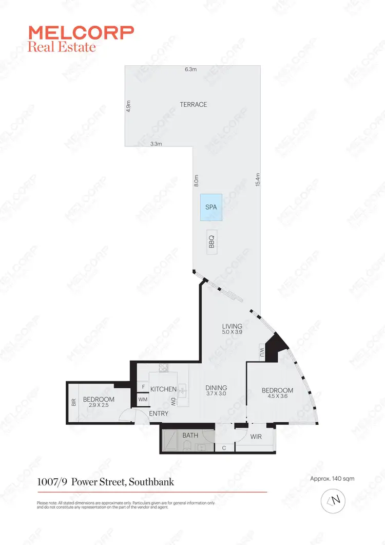 Floorplan of Homely apartment listing, 1007/9 Power Street, Southbank VIC 3006