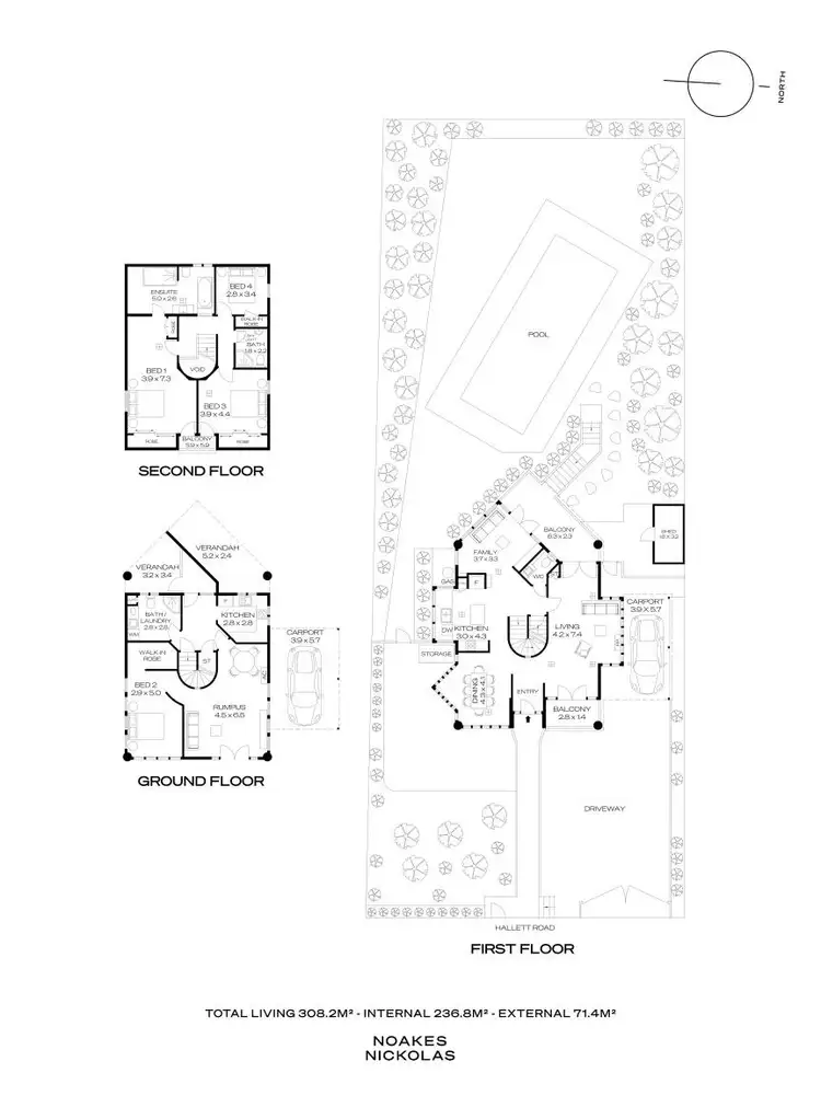 Floorplan of Homely house listing, 53 Hallett Road, Burnside SA 5066