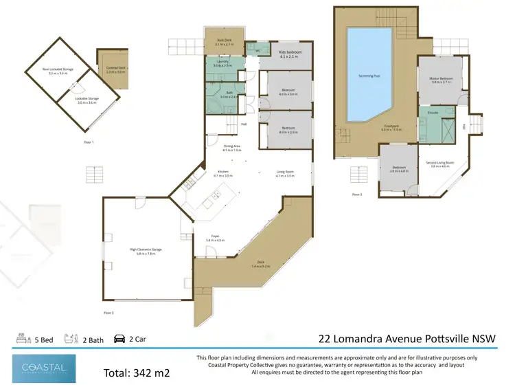 Floorplan of Homely house listing, 22 Lomandra Avenue, Pottsville NSW 2489