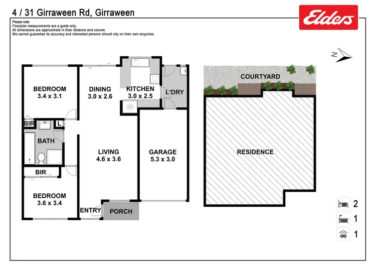 Floorplan of Homely villa listing, 4/31 Girraween Road, Girraween NSW 2145