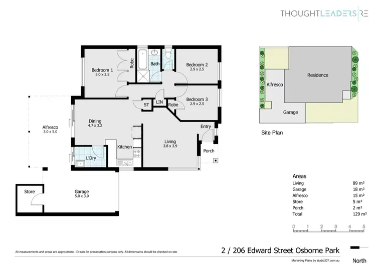 Floorplan of Homely villa listing, 2/206 Edward Street, Osborne Park WA 6017