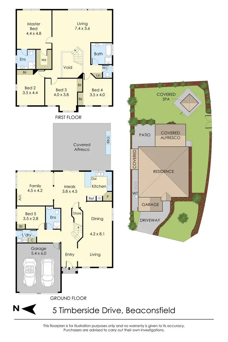 Floorplan of Homely house listing, 5 Timberside Dve, Beaconsfield VIC 3807