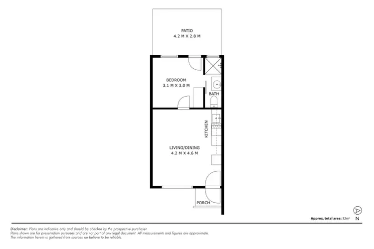 Floorplan of Homely unit listing, 4/7-11 Broughton Place, Queanbeyan NSW 2620