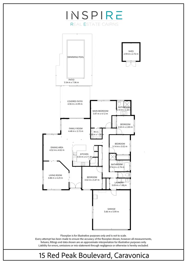 Floorplan of Homely house listing, 15 Red Peak Boulevard, Caravonica QLD 4878