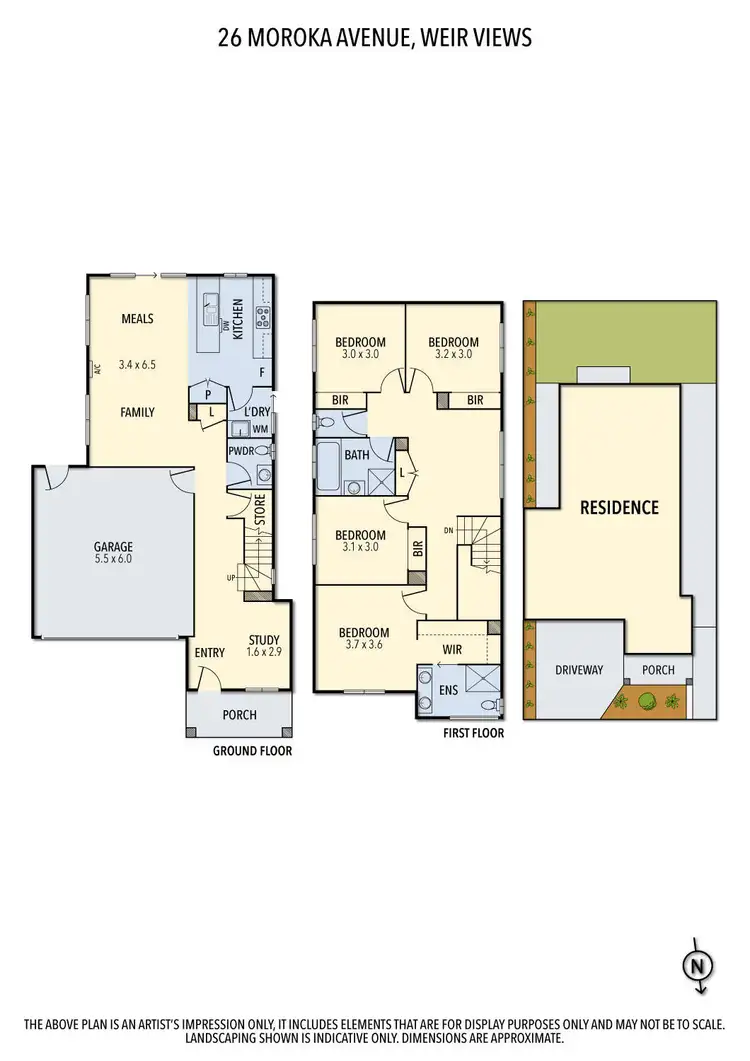 Floorplan of Homely house listing, 26 Moroka Avenue, Weir Views VIC 3338