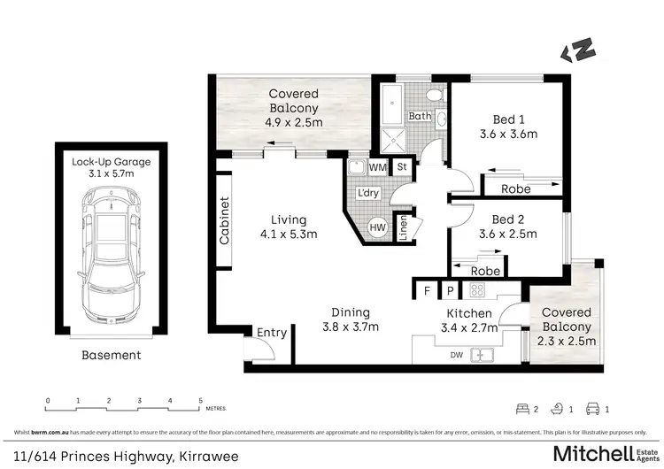 Floorplan of Homely apartment listing, 11/614 Princes Highway, Kirrawee NSW 2232