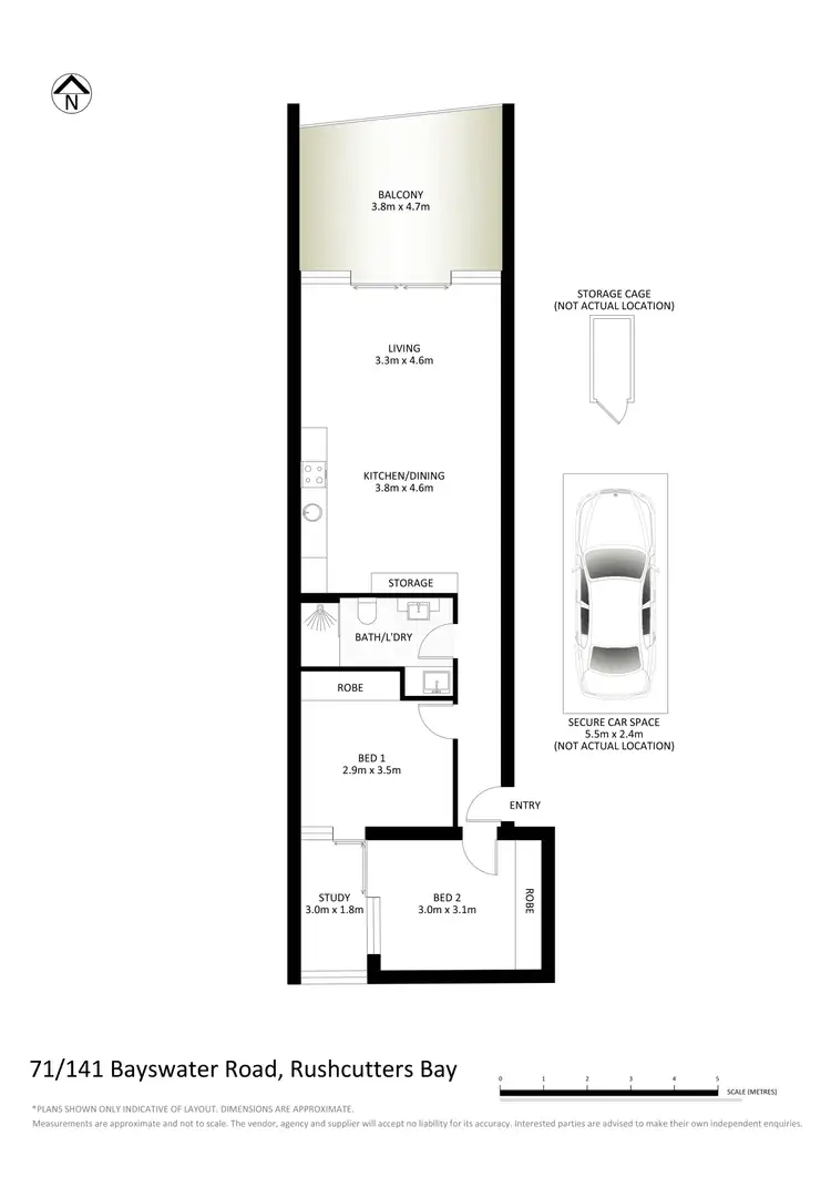 Floorplan of Homely apartment listing, 71/141 Bayswater Road, Rushcutters Bay NSW 2011