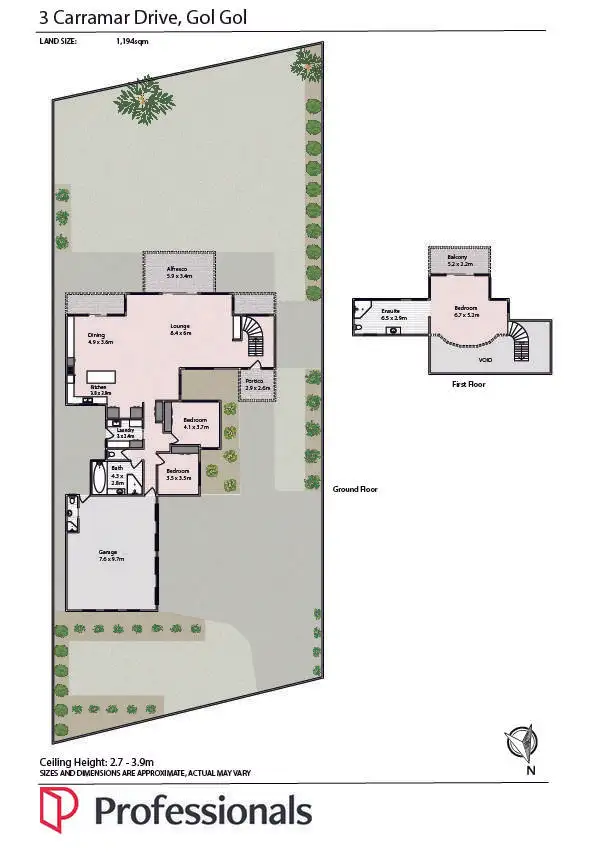 Floorplan of Homely house listing, 3 Carramar Drive, Gol Gol NSW 2738
