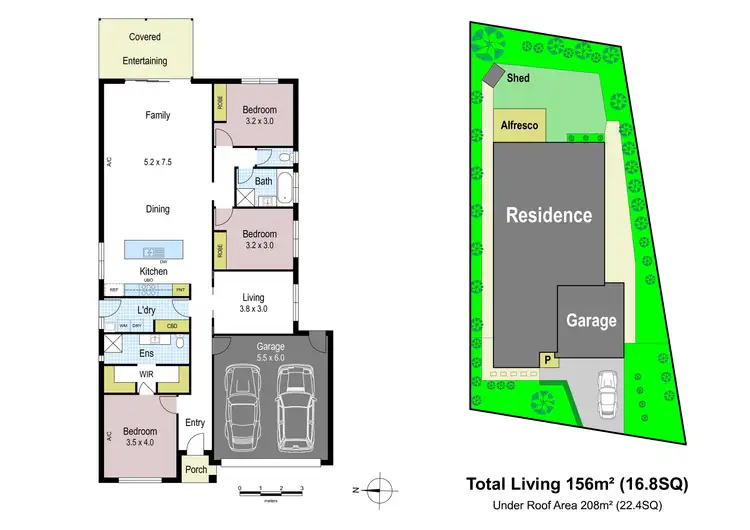 Floorplan of Homely house listing, 22 Ajax Street, Drouin VIC 3818