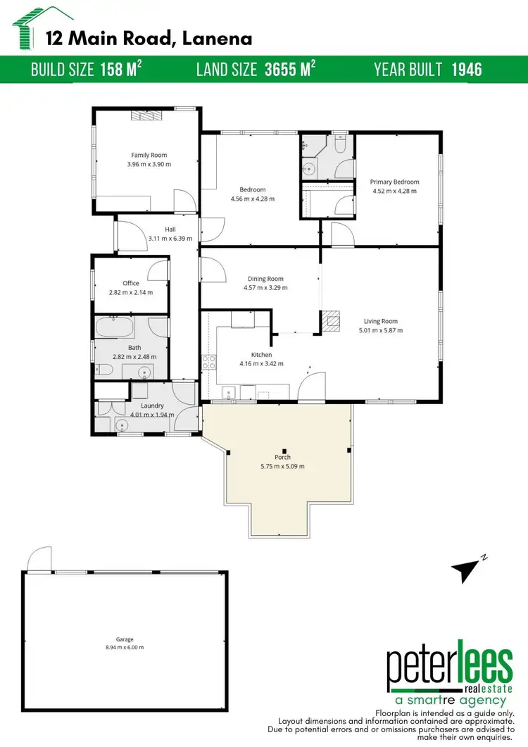 Floorplan of Homely house listing, 12 Main Road, Lanena TAS 7275