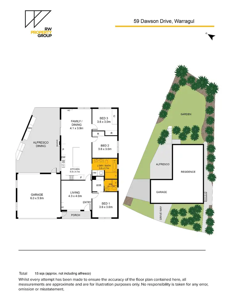 Floorplan of Homely house listing, 59 Dawson Drive, Warragul VIC 3820