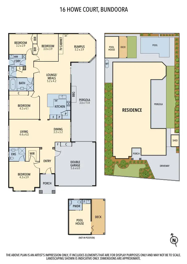 Floorplan of Homely house listing, 16 Howe Court, Bundoora VIC 3083