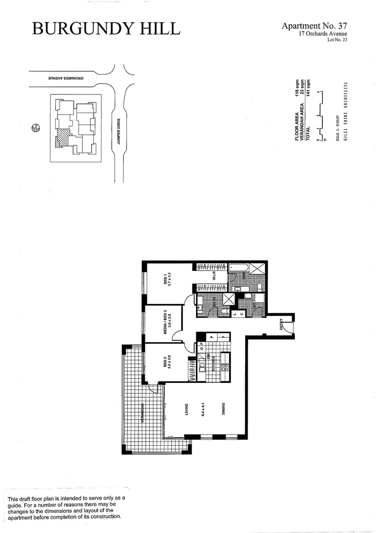 Floorplan of Homely apartment listing, 37/17 Orchards Avenue, Breakfast Point NSW 2137