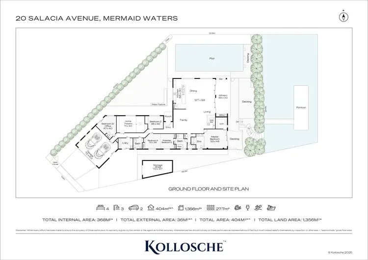 Floorplan of Homely house listing, 20 Salacia Avenue, Mermaid Waters QLD 4218