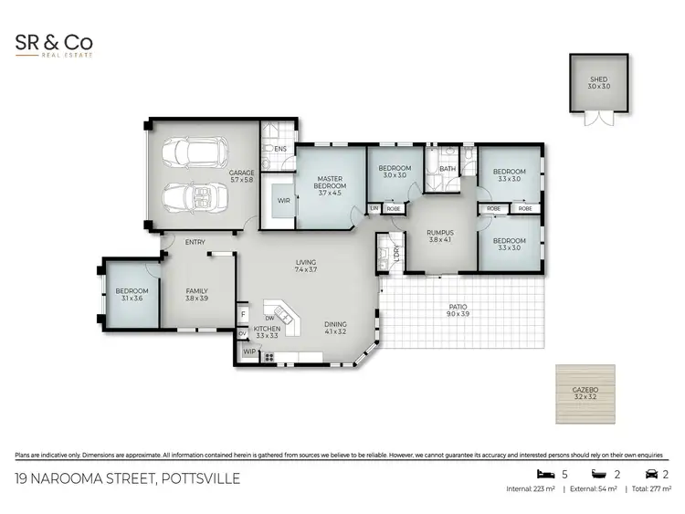 Floorplan of Homely house listing, 19 Narooma Street, Pottsville NSW 2489
