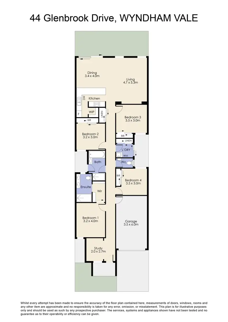 Floorplan of Homely house listing, 44 Glenbrook Drive, Wyndham Vale VIC 3024