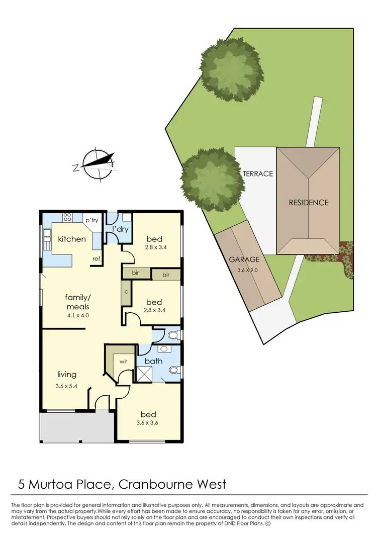 Floorplan of Homely house listing, 5 Murtoa Place, Cranbourne West VIC 3977