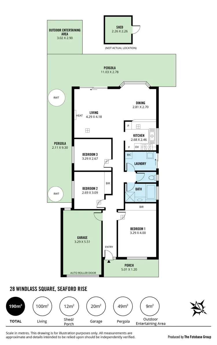 Floorplan of Homely house listing, 28 Windlass Square, Seaford Rise SA 5169