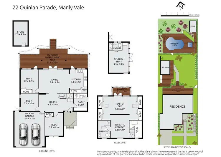 Floorplan of Homely house listing, 22 Quinlan Parade, Manly Vale NSW 2093