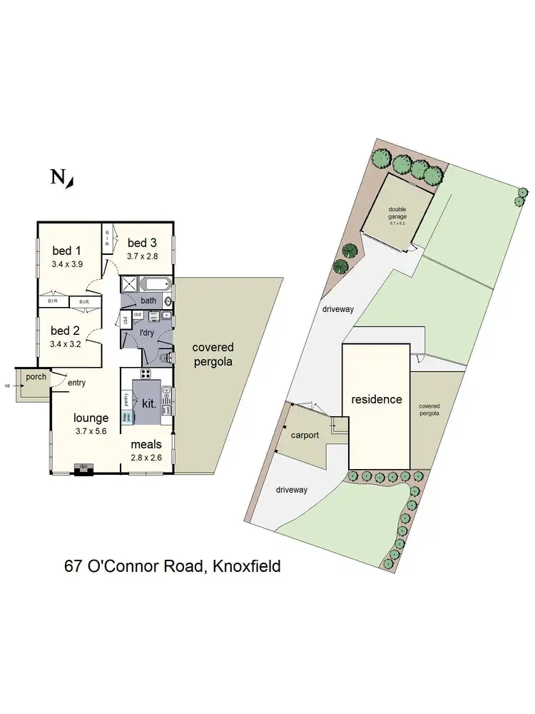 Floorplan of Homely house listing, 67 O'Connor Road, Knoxfield VIC 3180