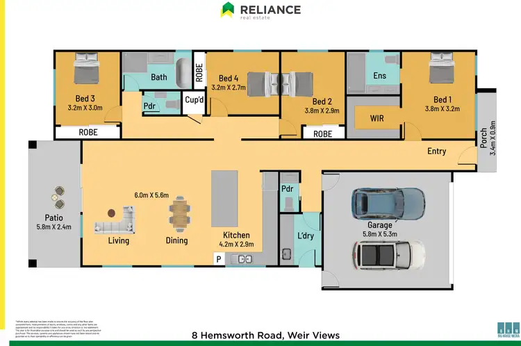Floorplan of Homely house listing, 8 Hemsworth Road, Weir Views VIC 3338