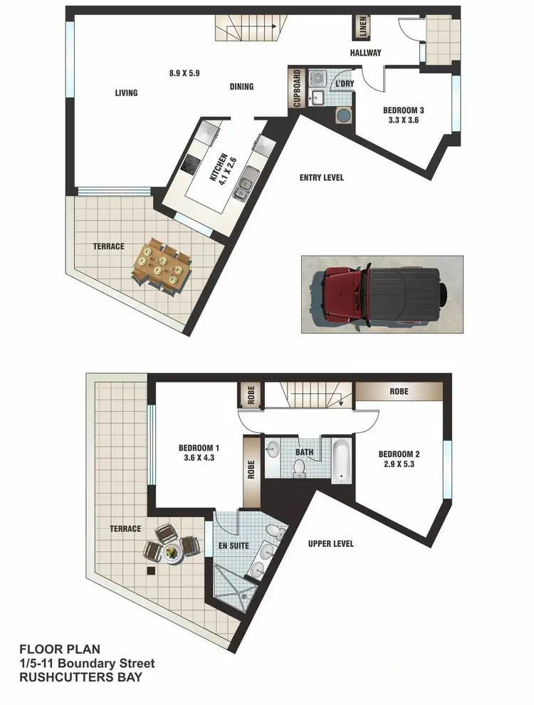 Floorplan of Homely apartment listing, 1/5-11 Boundary Street, Darlinghurst NSW 2010