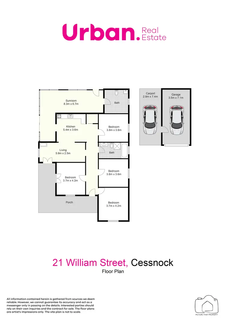 Floorplan of Homely house listing, 21 William Street, Cessnock NSW 2325