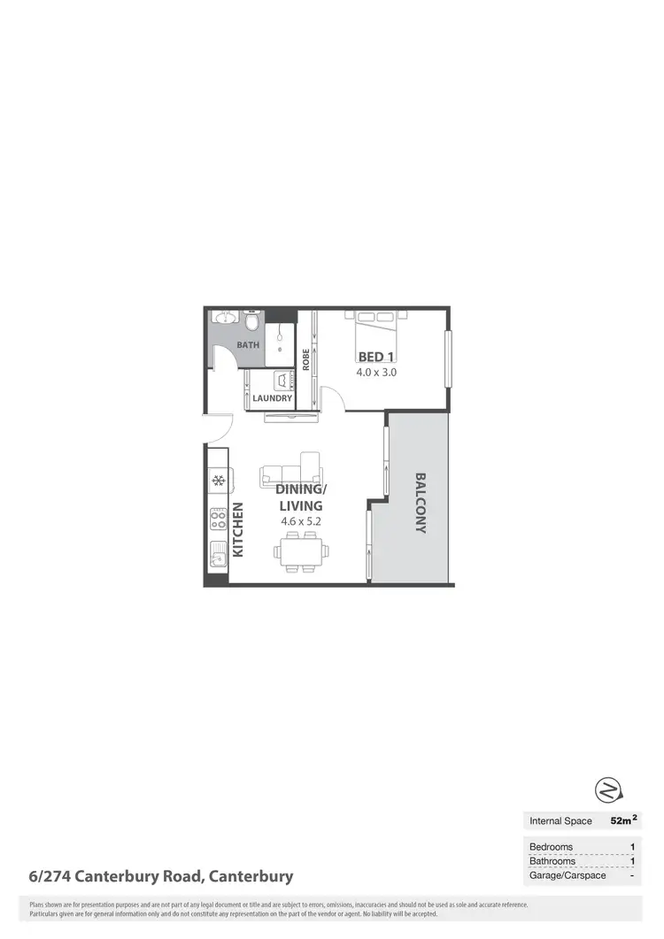 Floorplan of Homely unit listing, 6/274 Canterbury Road, Canterbury NSW 2193