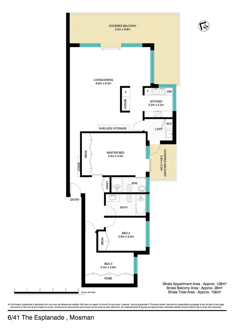 Floorplan of Homely apartment listing, 6/41 The Esplanade, Mosman NSW 2088