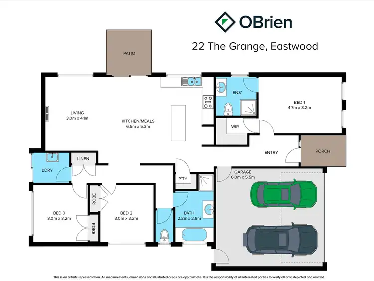 Floorplan of Homely house listing, 22 The Grange, Lucknow VIC 3875