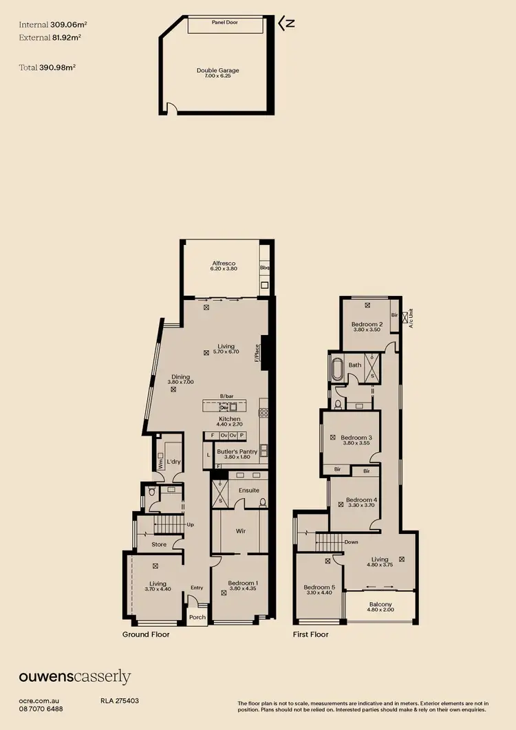Floorplan of Homely house listing, 280A Seaview Road, Henley Beach SA 5022